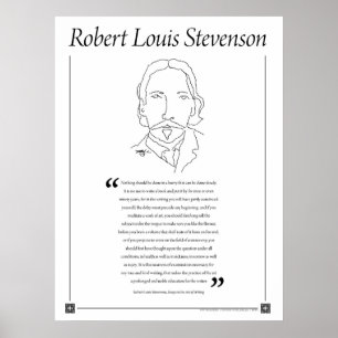 Poster de citation de Robert Louis Stevenson