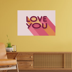 Poster de citation Love You Love