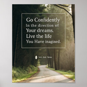 Poster de citation motivationnelle sur le mur de s