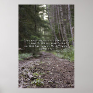Poster de citation Robert Frost Wilderness