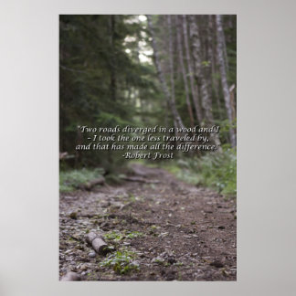 Poster de citation Robert Frost Wilderness