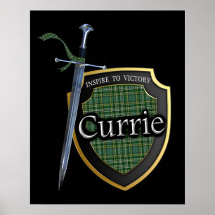 Poster de Clan Currie Scottish Tartan