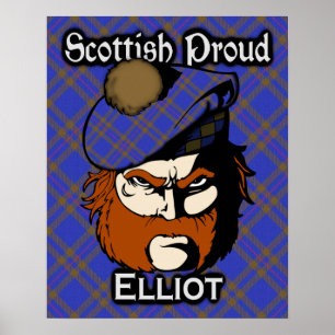 Poster de Clan Elliot Scottish Tartan
