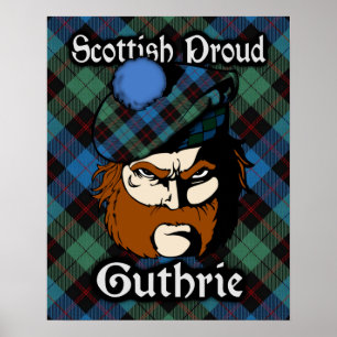 Poster de Clan Guthrie Scottish Tartan