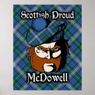 Poster de Clan McDowell Scottish Tartan