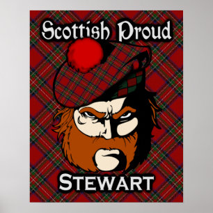 Poster de Clan Stewart Scottish Tartan