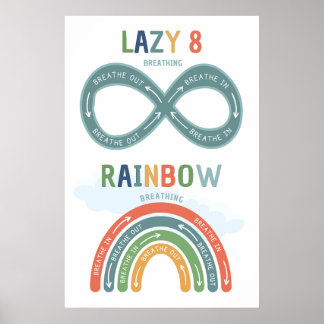 Poster de classe Lazy 8 et Rainbow Brething