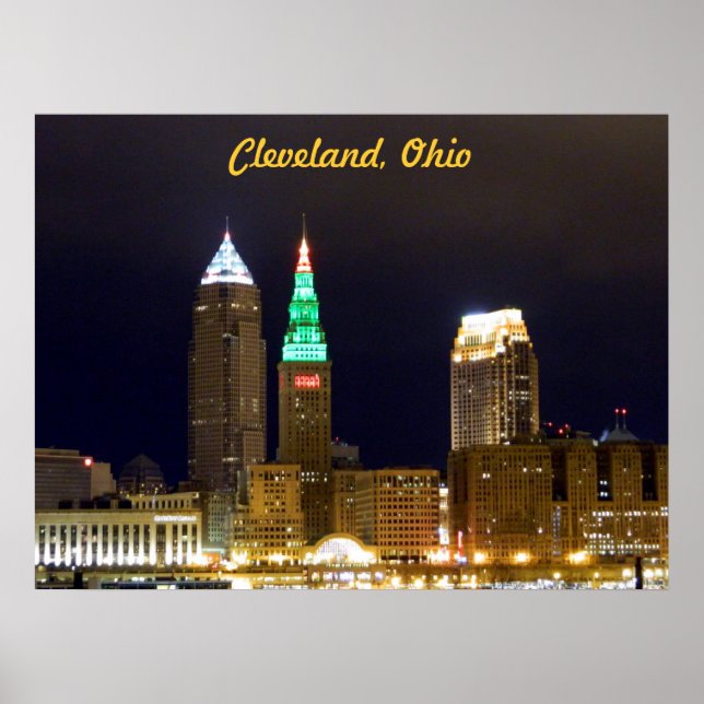 Poster de Cleveland Skyline (Vols) (Devant)