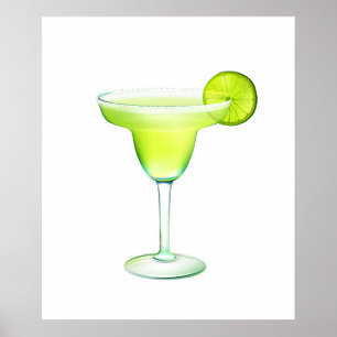 Poster de cocktails Margarita - SRF