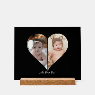 Poster de collage photo en forme de coeur 2