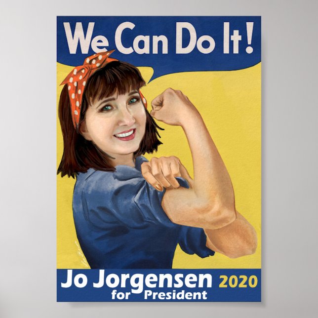Poster de collecte de fonds 'Jo-sie the Riveter' (Devant)