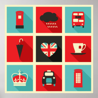 Poster de collection Retro London