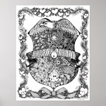 Poster de coloriage "Dans l'exercice de ses foncti