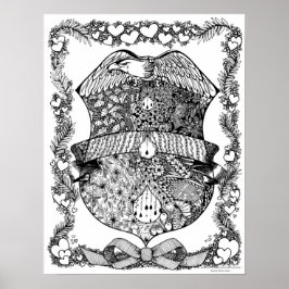 Poster de coloriage "Dans l'exercice de ses foncti