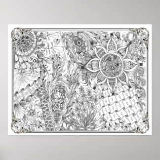 Poster de coloriage "Ladybug, Ladybug"