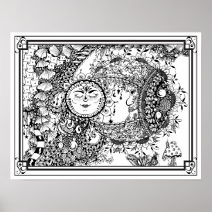 Poster de coloriage "Mme Dee's Moondance"