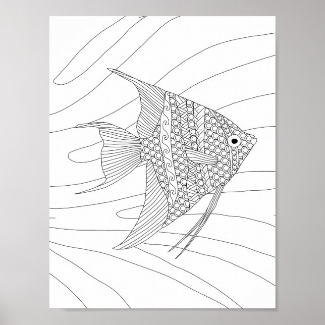Poster de coloriage pour adultes (Devant)