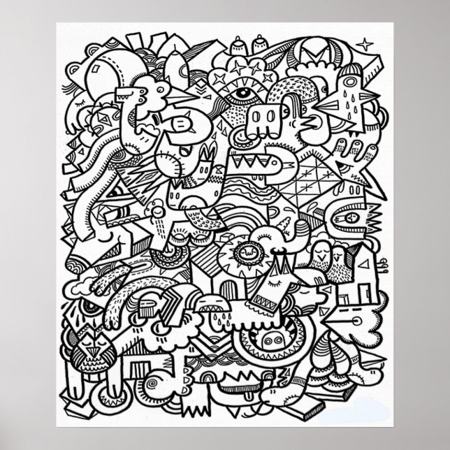 Poster de coloriage surdimensionné 20 X 24 3 (Devant)
