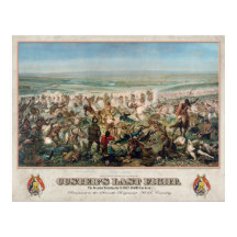 Poster de combat Dernier de Custer