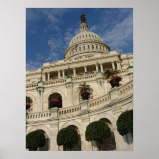 POSTER DE CONSTRUCTION DE CAPITOLE AUX ÉTATS-UNIS