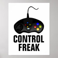 Poster de contrôle Freak Gamer