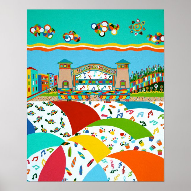Poster de coquillage de la bande Sea Isle City (Devant)