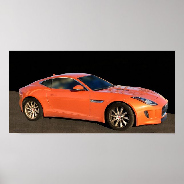 POSTER DE COUPE Jaguar F TYPE (Devant)