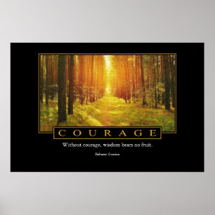 Poster de courage : Baltasar Gracian