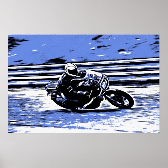Poster de course de moto Retro (Devant)