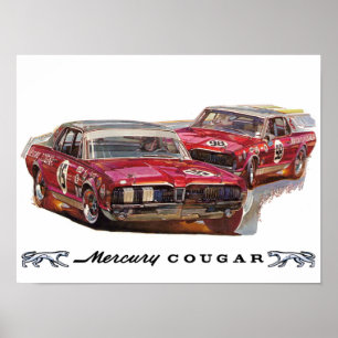 Poster de course Mercury Cougar Trans-Am