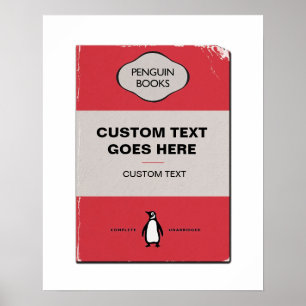 Poster de couverture de livre de pingouin personna