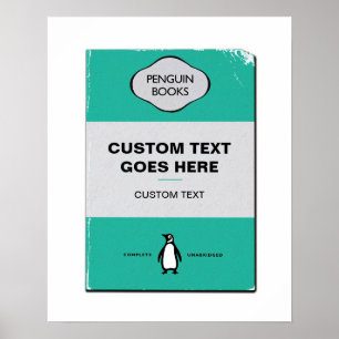 Poster de couverture de livre de pingouin personna