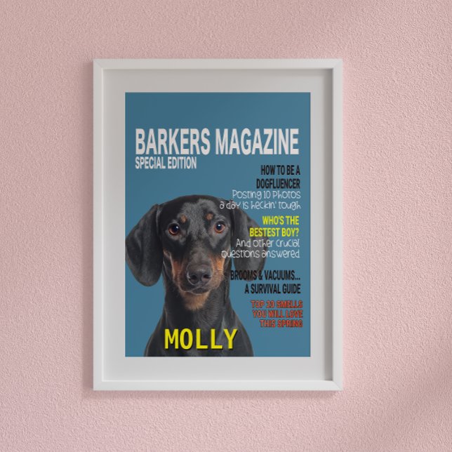 Poster de couverture du magazine Dachshund Parody (Créateur téléchargé)