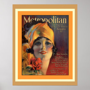 Poster de couverture du magazine Metropolitan 1920