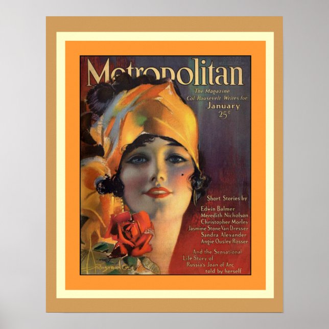 Poster de couverture du magazine Metropolitan 1920 (Devant)