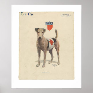 Poster de couverture du magazine vintage Life Mai,