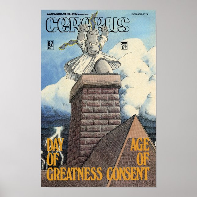 Poster de couverture du numéro 67 de Cerebus (Devant)