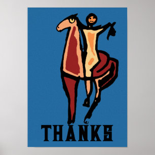 Poster de Cowboy on Horse MERKS
