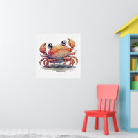Poster de crabe mignon