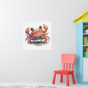 Poster de crabe mignon