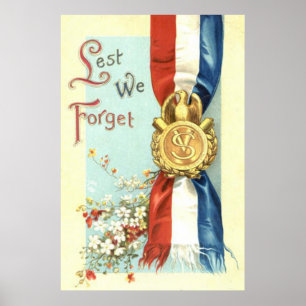 Poster De crainte d'oublier les fleurs du jour commémora