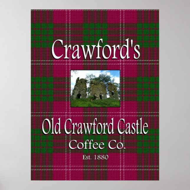 Poster de Crawford's Old Crawford Castle Coffee Co (Devant)