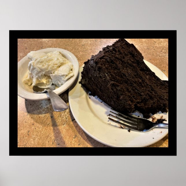 Poster de crème glacée et de gâteaux (Devant)