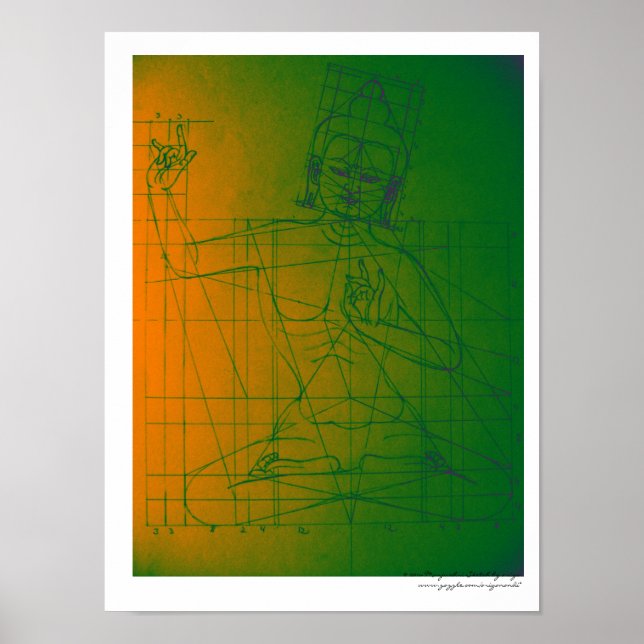 Poster de croquis Manjushri (Devant)