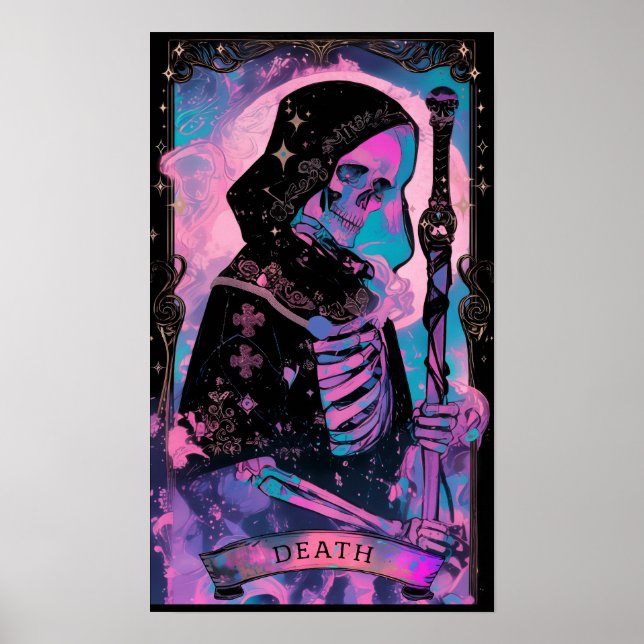 Poster de cuisine de la carte Death Tarot (Devant)
