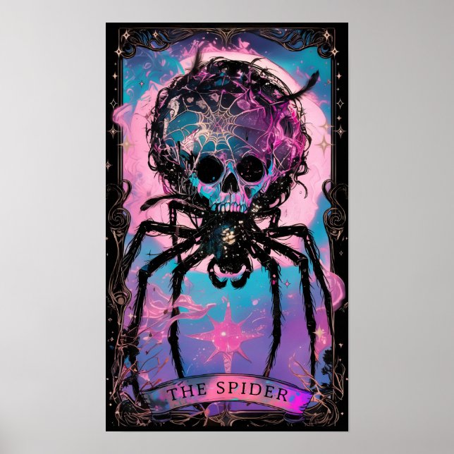 Poster de cuisine de la carte Spider Tarot (Devant)