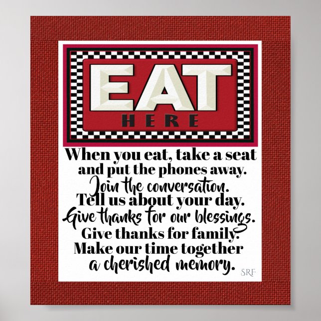 Poster de cuisine familiale 3 (Devant)