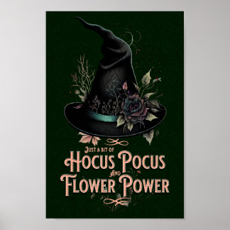 Poster de cuisine Hocus Pocus et Flower Power
