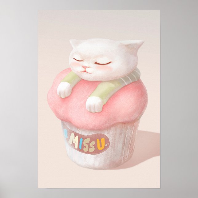 Poster de Cupcake Cute Kitten (Devant)