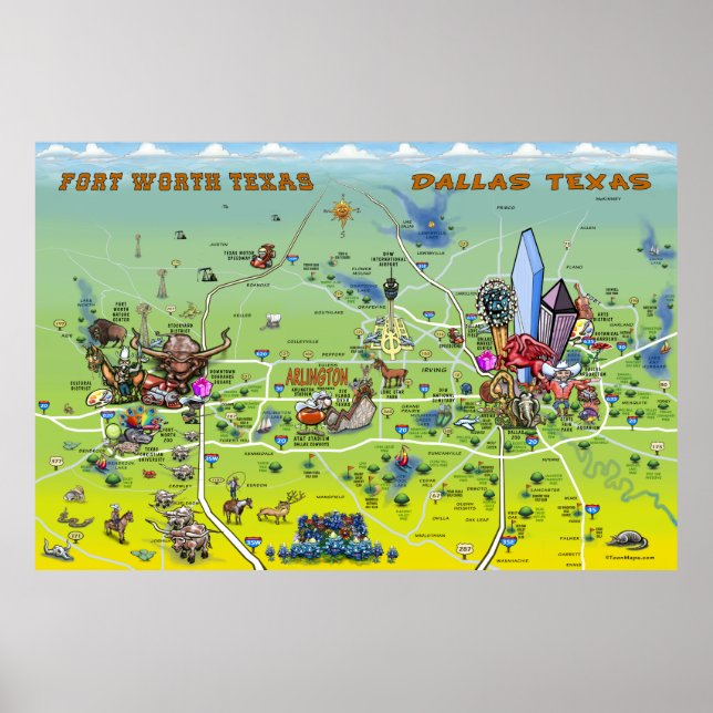 Poster de Dallas Fort Worth (Devant)